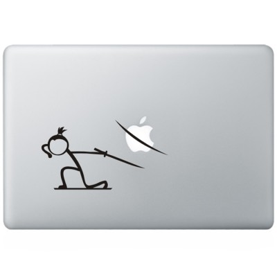 Ninja Macbook Decal Black Decals